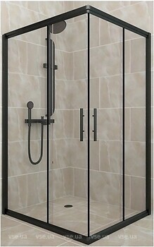 Фото Aquanil Unimar 120x100 Black/Clear