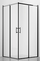 Фото Weston Linea WKS7 90x90 черный/прозрачная