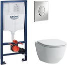 Фото Laufen Pro Rimless H8669570000001 + Grohe Rapid SL 38721001