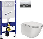 Фото Roca Gap Clean Rim A34H470000 + Geberit Duofix 458.168.21.1