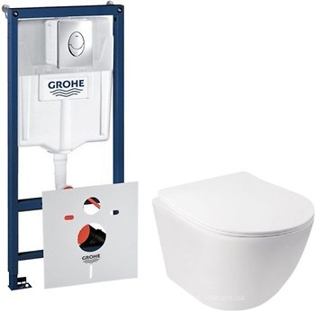 Фото Q-tap Jay WHI 5176 (QT07335176W/QTJAYWHI5176) + Grohe Rapid SL 38721001