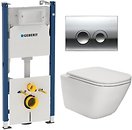 Фото Roca Gap Clean Rim A34H470000 + Geberit Duofix 458.161.21.1