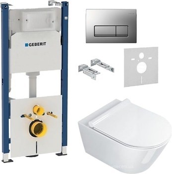 Фото Catalano Zero 55 Sospeso 1VS55N00 Bianco + Geberit Duofix 458.178.46.1