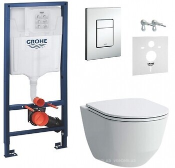 Фото Laufen Pro Rimless H8669570000001 + Grohe Rapid SL 38772001