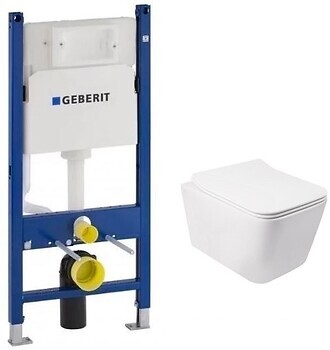 Фото Q-tap Crow WHI 5170 (QT05335170W/QTCROWHI5170) + Geberit Duofix 458.126.00.1