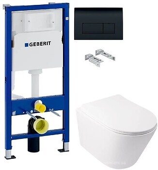 Фото Q-tap Swan WHI 5178 (QT16335178W/QTSWAWHI5178) + Geberit Duofix 458.103.00.1