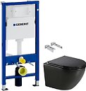 Фото Koller Pool Round RN-0520-RQ-MB + Geberit Duofix 458.103.00.1