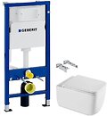 Фото Q-tap Gemini QT2533076EUQW + Geberit Duofix 458.103.00.1