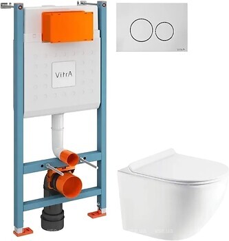 Фото Koller Round Tornado RN-0520-RQ3 + VitrA V-Fix Core CC 88-732-5800-01UKR