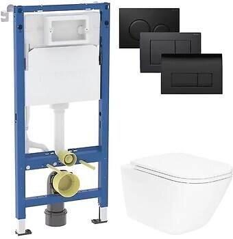 Фото Roca Gap Clean Rim A34H470000 + Geberit Duofix 458.103.00.2