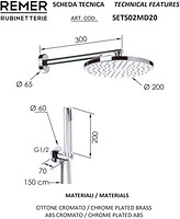 Фото Remer Rubinetterie SETS02MD20