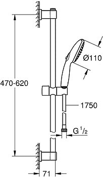 Фото Grohe QuickFix Vitalio Start 110 (2360326951)