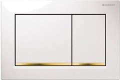 Фото Geberit Sigma30 белая, позолота (115.883.KK.1)