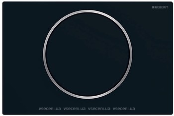Фото Geberit Sigma10 черная матовая, хром глянцевый (115.758.14.5)