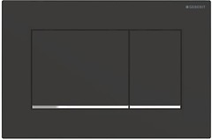 Фото Geberit Sigma30 черная матовая, хром глянцевый (115.883.14.1)