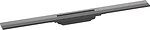 Фото Hansgrohe RainDrain Flex 800 мм Brushed Black Chrome (56044340)