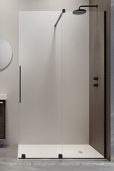 Фото Radaway Furo Black Walk-in 150 R (10106788-54-01R+10110744-01-01)