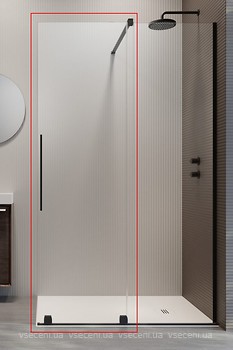 Фото Radaway Furo Black Walk-in 120 R (10106638-54-01R)