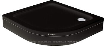 Фото Shower Slender Oval 90x90 black (SW-10505)