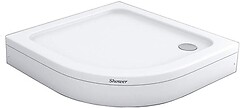 Фото Shower Slender Oval 80x80 white (SW-10503)