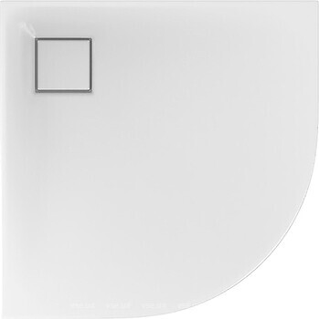 Фото Cersanit Tako Slim 90x90x4 полукруглый белый (S204-024-PP)