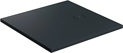 Фото Omnires Aquarock M+ 80x80 черный лавовый матовый (AQUAROCK80-KBLV)
