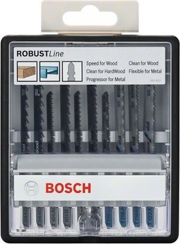 Фото Bosch Robust Line Wood and Metal 10 шт. для электролобзиков по дереву и металлу (2607010542)