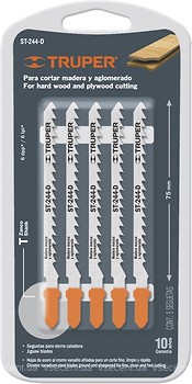 Фото Truper 5 шт. для электролобзиков по дереву (ST-244-D)