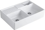 Фото Villeroy & Boch Double-bowl sink Snow White (632391KG)