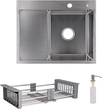Фото Lidz H6350L Handmade Brushed Steel 3.0/1.0 + корзина Lidz K01G (LDH6350BRUL4558847521)