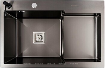 Фото Valeso Handmade PVD CM 78x50C L 3.0/0.8 черный (углубленная полка)