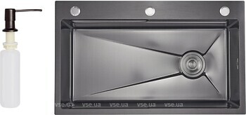 Фото Lidz H7545B Handmade 3.0/1.0 Decor Black PVD Honeycomb (LDH7545BDECPVD48373)