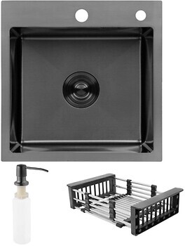 Фото Kroner KRP Schwarze 4545HM PVD 3.0/1.0 мм ( SET-KR-1168)