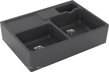 Фото Villeroy & Boch Double-bowl sink Graphite (632391I4)