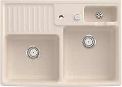 Фото Villeroy & Boch Double-bowl sink Ivory (632392FU)