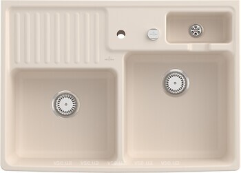 Фото Villeroy & Boch Double-bowl sink Ivory (632392FU)