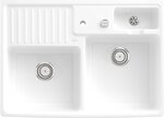 Фото Villeroy & Boch Double-bowl sink Snow White (632392KG)