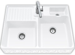 Фото Villeroy & Boch Double-bowl sink White Pearl (632392KT)