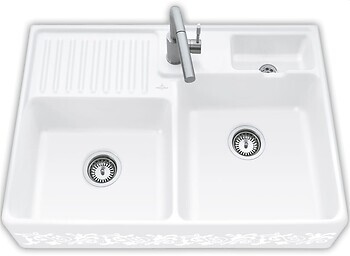 Фото Villeroy & Boch Double-bowl sink White Pearl (632392KT)