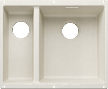 Фото Blanco Subline 340/160-U Coloured Components нежный белый (527812)