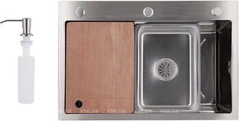 Фото Lidz H6845B Handmade 3.0/1.0 Brushed Steel (LDH6845BRU49455)