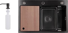 Фото Lidz H6845B Handmade 3.0/1.0 Decor Black PVD Honeycomb (LDH6845HDECBLM49445)