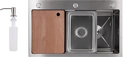 Фото Lidz H7545B Handmade 3.0/1.0 Brushed Steel (LDH7545BRU49457)
