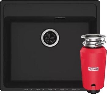 Фото Franke Maris MRG 610-52 TL + измельчитеь Slim 50 черный матовый (114.0763.944)