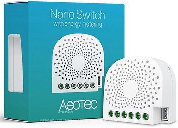 Фото Aeotec реле с счетчиком электроэнергии Nano Switch with Power Metering (AEOEZW116)