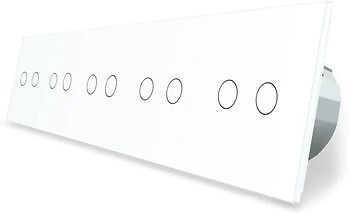 Фото Livolo умный выключатель 10 каналов (2-2-2-2-2) белый (VL-C710Z-11)