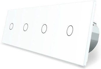 Фото Livolo умный выключатель 4 канала (1-1-1-1) белый (VL-C704Z-11)