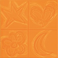 Фото Pamesa декор Agatha Cuatro Relieve Naranja 20x20