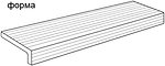 Фото Atlas Concorde ступень с капиносом Marvel Pro Elemento L Statuario Select Strutturato 15x60
