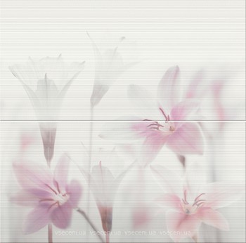 Фото Opoczno декор-панно Tensa Flower 59.4x60 (комплект 2 шт)